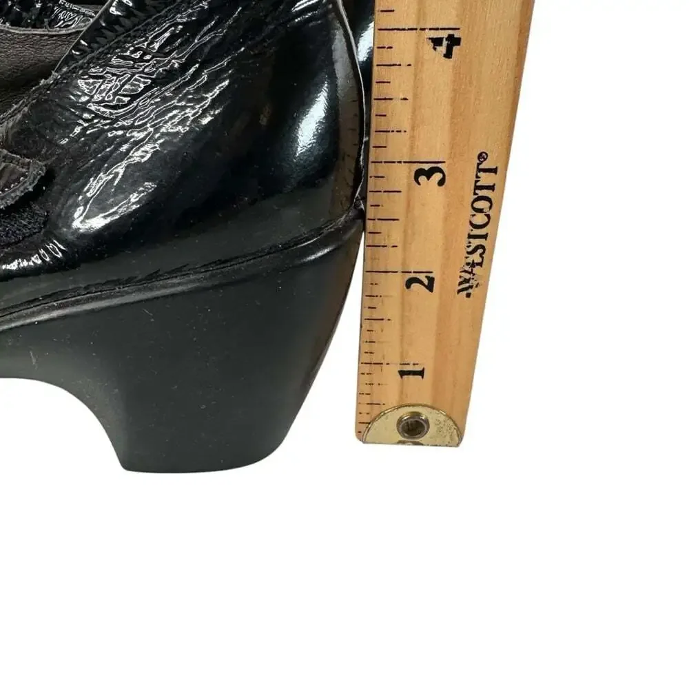 Naot Classic Pleasure Mary Jane Black Leather Comfort Work Shoes EU 38